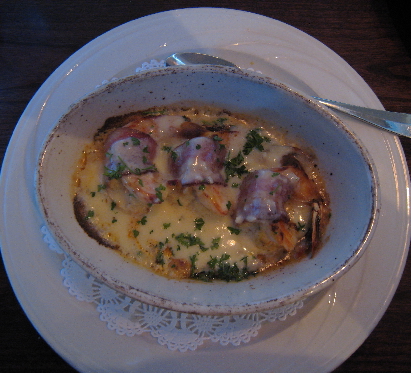 Shrimp wrapped in bacon